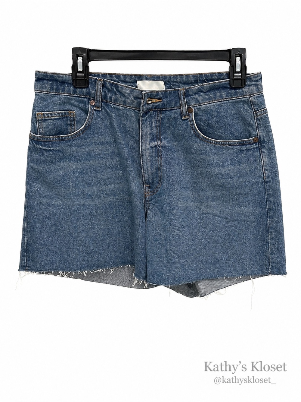 H&M Denim Cutoff Shorts - Medium Blue